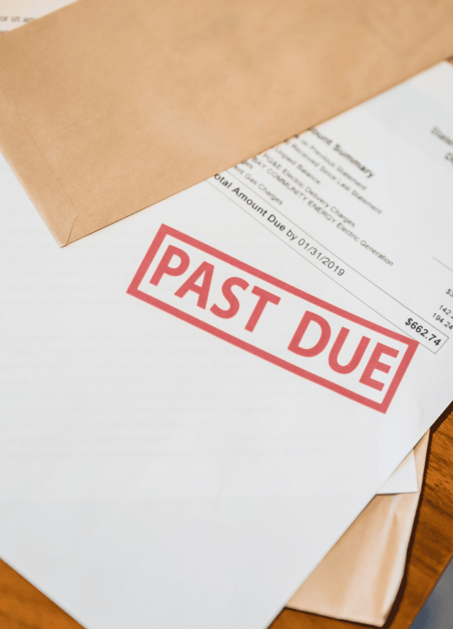 receive financial assistance past due