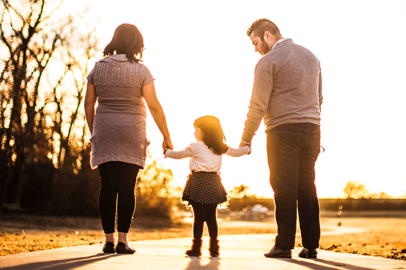Foreground hero family